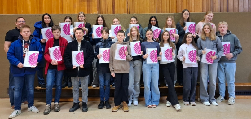 Wahlhelfer für die Juniorwahl 2025 am DBG