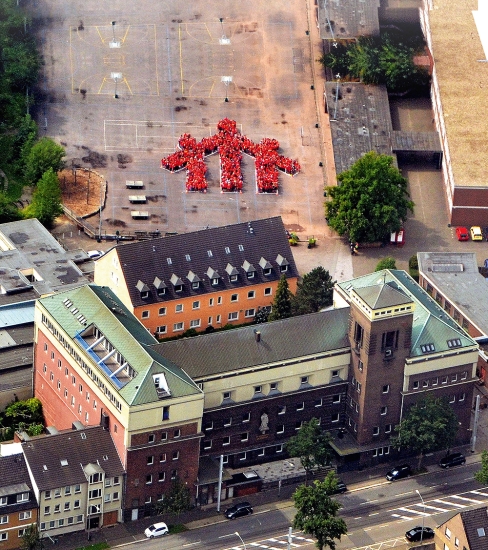 Don Bosco Gymnasium Essen aus der Vogelperspektive