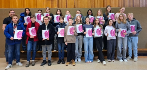 Wahlhelfer für die Juniorwahl 2025 am DBG